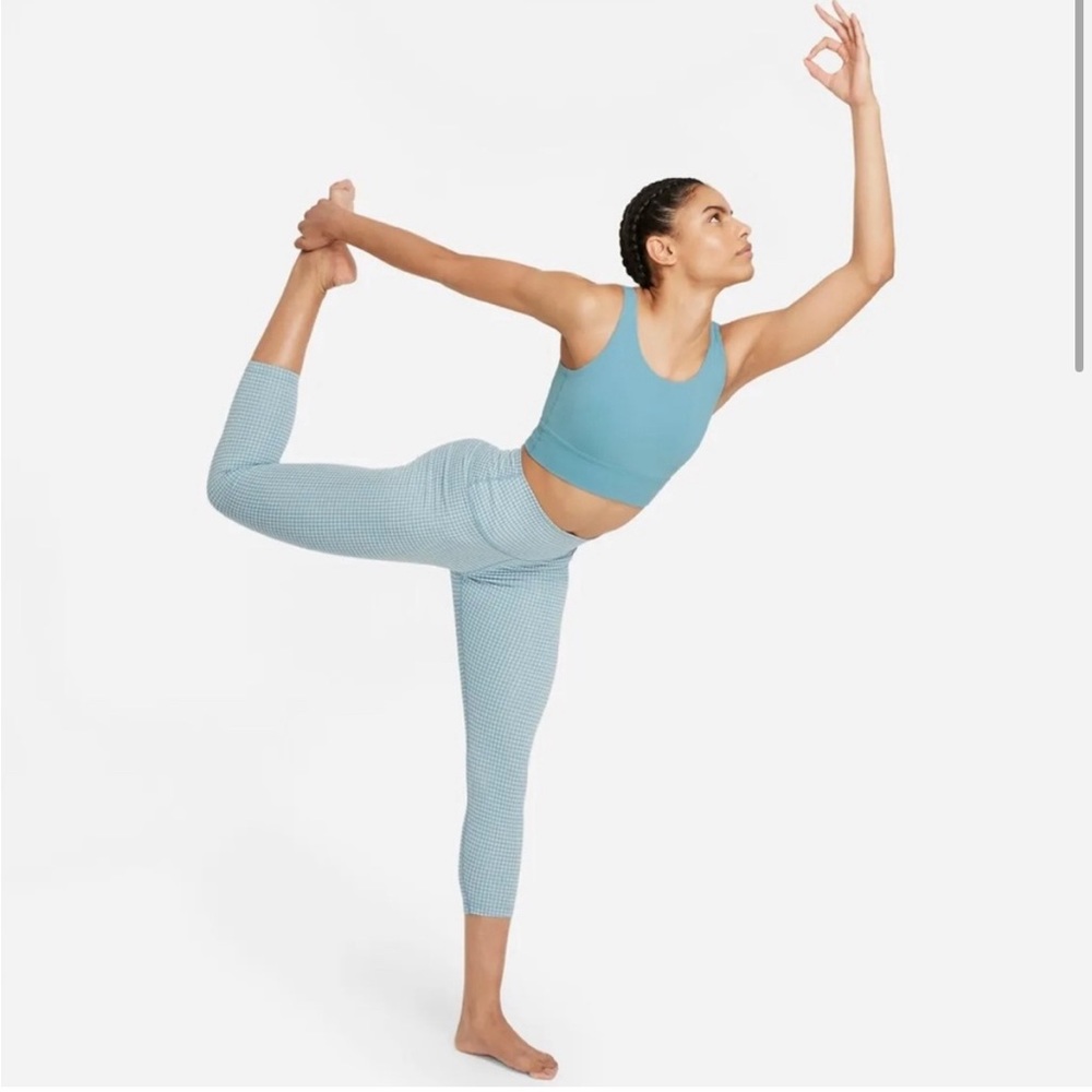 Nike Women's Dri-FIT gingham cropped yoga leggings
